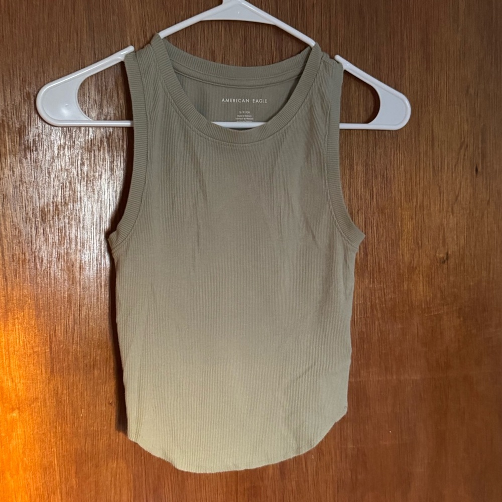 American Eagle Outfitters Olive Tank Top